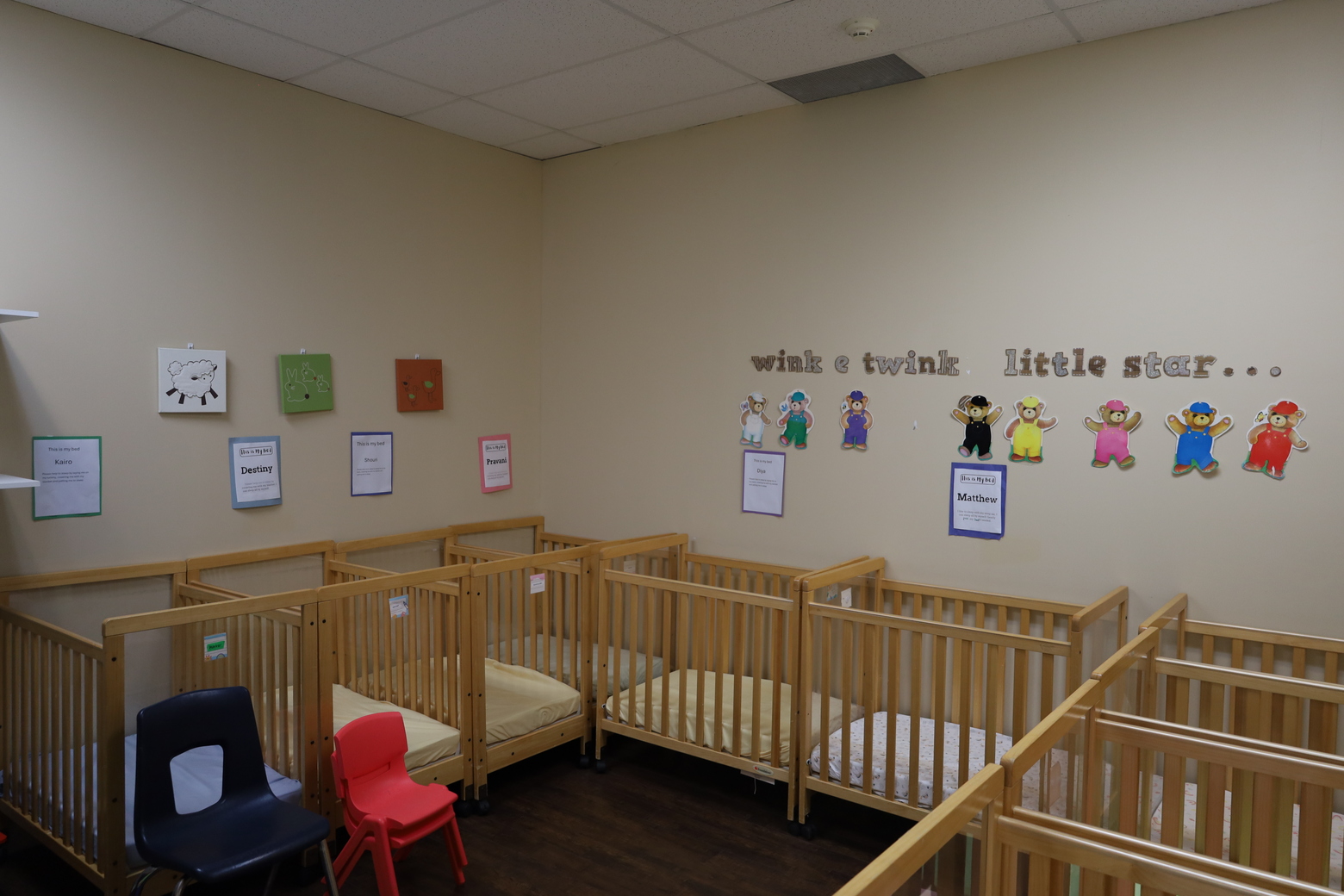 The Tender Years infant sleep room