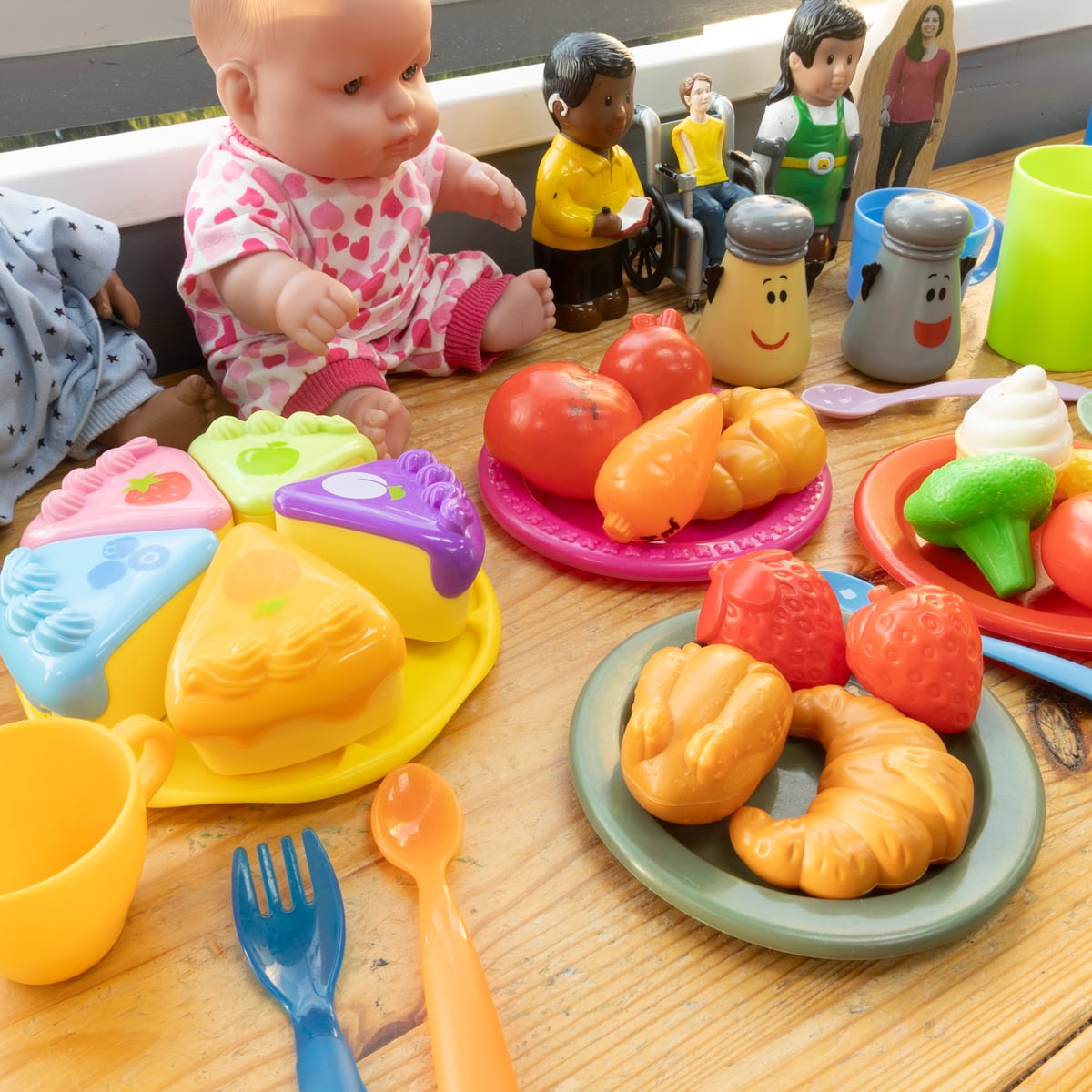 Inclusive dramatic-play materials prepared at Tender Years